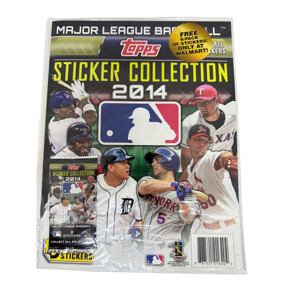 Topps MLB Sticker Collection 2014 Album Multi Walmart Exclusive Sealed New